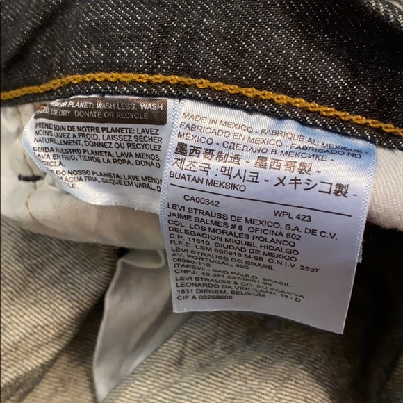 Levi’s 501 Button Fly Jeans 36/32. Straight Leg - Picture 6 of 8